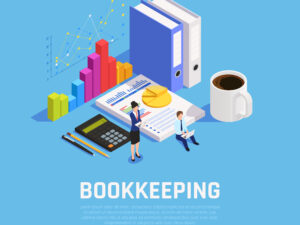 Book Keeping Isometric Composition